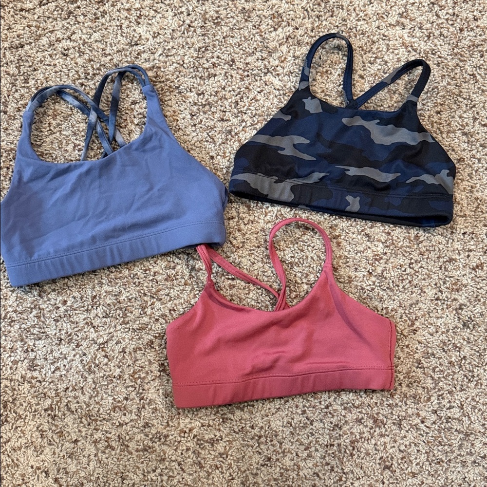 Blue and Camo Sports Bras